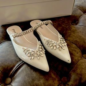 Jeffrey Campbell embellished mules 8.5